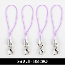 Dây móc khóa nhiều màu tiện lợi dùng làm trang sức điện thoại - SET 5 Móc treo đồ handmade tiện lợi 6