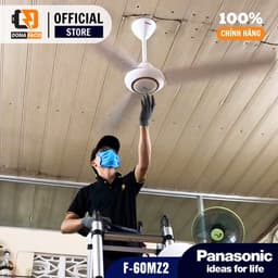 | Hỏa Tốc | Quạt trần Panasonic 3 cánh F-60MZ2 màu trắng, hộp số 5 cấp gió, cánh 150cm bảo hành 24 tháng 3