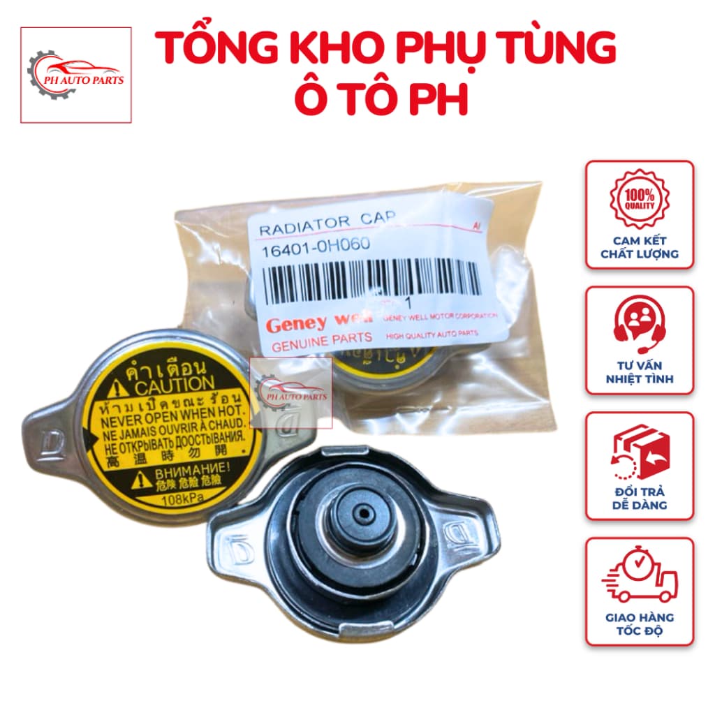 [Ảnh thật] NẮP KÉT NƯỚC NHĨ NHỎ THÁI LAN CÁC DÒNG XE TOYOTA VIOS,INOVA,ALTIS, CAMRY,....