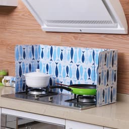 Tấm chắn dầu mỡ bếp ga in hoạ tiết 3D cao cấp,chịu nhiệt tốt an toàn với người sủ dụng 4