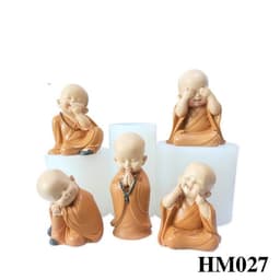 Khuôn silicone nghệ thuật hình chú tiểu đủ kiểu - Khuôn nghệ thuật handmade chuẩn DIY HM027 2