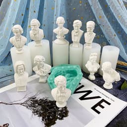 Khuôn silicone nghệ thuật 2 mảnh - Khuôn thạch cao tượng nghệ thuật đẹp chuẩn DIY HM028 1