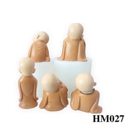 Khuôn silicone nghệ thuật hình chú tiểu đủ kiểu - Khuôn nghệ thuật handmade chuẩn DIY HM027 3