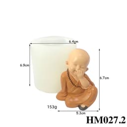 Khuôn silicone nghệ thuật hình chú tiểu đủ kiểu - Khuôn nghệ thuật handmade chuẩn DIY HM027 5