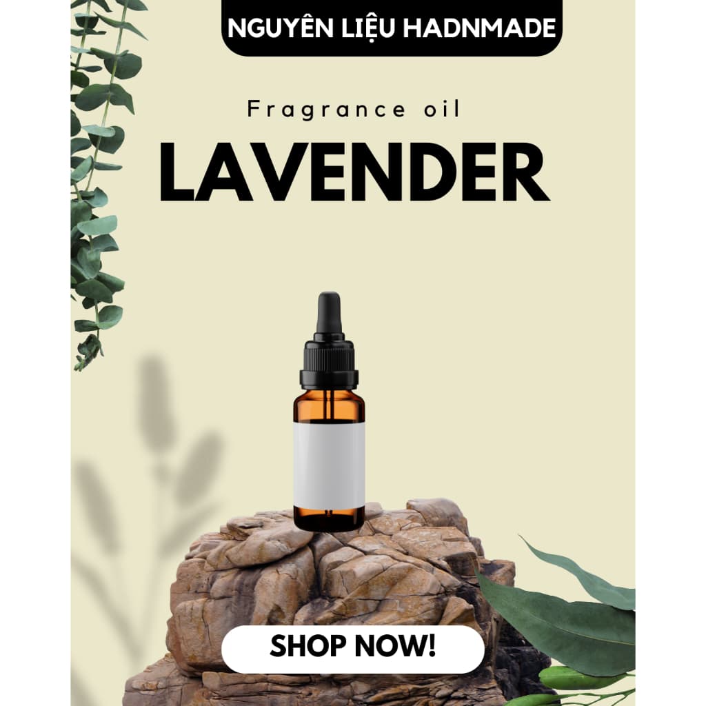 Hương liệu chiết xuất thiên nhiên - Tinh dầu hòa tan trong nước dùng làm nến thơm handmade... - 3ml - 5ml -  10ml