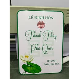 TA 05 - BẢNG CHÀO KHÁCH, BẢNG WELCOME HOA SEN 2