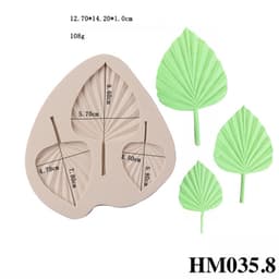 Khuôn silicon hình lá - Khuôn tạo hình trang trí lá cây làm bánh kẹo mềm hay nến thơm - HM5035.7.8.9 Khuôn silicon 3