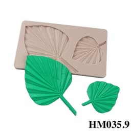 Khuôn silicon hình lá - Khuôn tạo hình trang trí lá cây làm bánh kẹo mềm hay nến thơm - HM5035.7.8.9 Khuôn silicon 4