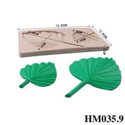 Khuôn silicon hình lá - Khuôn tạo hình trang trí lá cây làm bánh kẹo mềm hay nến thơm - HM5035.7.8.9 Khuôn silicon 5
