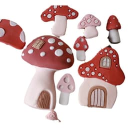 Khuôn silicon cây nấm tạo hình trang trí làm nến thơm hay bánh kẹo ngọt  handmade chuẩn DIY - HM025 2