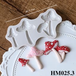 Khuôn silicon cây nấm tạo hình trang trí làm nến thơm hay bánh kẹo ngọt  handmade chuẩn DIY - HM025 5