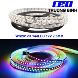 ĐÈN LED FULL MÀU WS2812B WS2815 12V 3535 RỘNG 5MM 7MM ARGB NEOPIXEL 144 LED/MÉT DÀI 1 MÉT 3