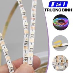 ĐÈN LED FULL MÀU WS2812B WS2815 12V 3535 RỘNG 5MM 7MM ARGB NEOPIXEL 144 LED/MÉT DÀI 1 MÉT 2