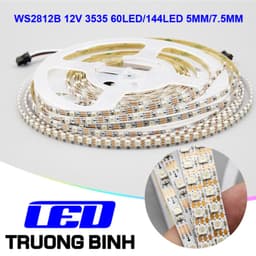 ĐÈN LED FULL MÀU WS2812B WS2815 12V 3535 RỘNG 5MM 7MM ARGB NEOPIXEL 144 LED/MÉT DÀI 1 MÉT 1