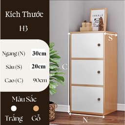 Tủ Gỗ. 4 Cánh 120x30x20CM/ 3 cánh 90x30x20CM/ 2 cánh 60x30x20CM 5
