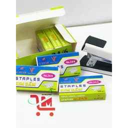 1 Gói Gồm 10 Hộp Kim Bấm Số 3(24/6) GSTAR,Dùng Cho Bấm Kim Loại Lớn,Làm Từ Thép Cứng, It Bị Cong Khi Bấm(1 Hộp 1000 Kim) 2