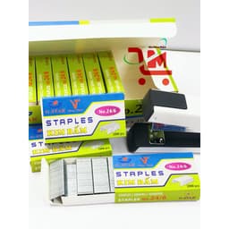 1 Gói Gồm 10 Hộp Kim Bấm Số 3(24/6) GSTAR,Dùng Cho Bấm Kim Loại Lớn,Làm Từ Thép Cứng, It Bị Cong Khi Bấm(1 Hộp 1000 Kim) 3