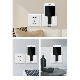 Kệ điện thoại dán tường  - khay để điều khiển đa năng miếng dán chắc chắn 9