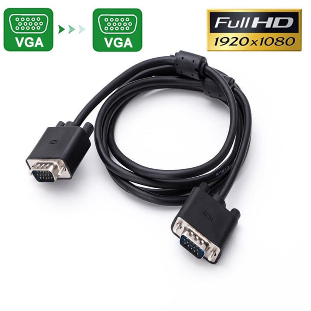 Dây VGA 1.5m cao cấp – Chống nhiễu, bóc màn hình – Độ phân giải Full HD 1080P – Cắm là nhận
