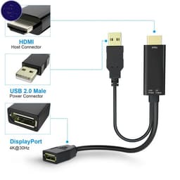 Cáp chuyển HDMI  to DP Displayport, HDMI sang DP  dây dài 1.8 mét  độ phân giải 2K 4k 5