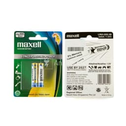Vỉ 2 Viên Pin Maxell AÂ, AAA, 2A, 3A alkaline chính hãng, dòng điện ổn định, pin máy huyết áp 5