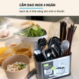 Bộ cài dao kéo đũa thìa trong nhà bếp chất liệu bằng inox 304 cao cấp với nhiều mẫu mã đa dạng 2