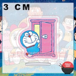 (mua 1 tặng 1) (3cm) Mô hình Standee CHÚ MÈO MÁY ĐẾN TỪ TƯƠNG LAI ver ANH EM in hình anime chibi trang trí đáng yêu 2