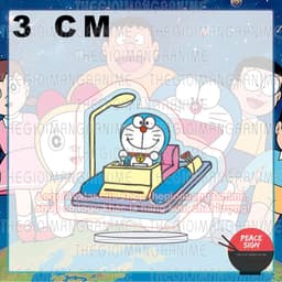 (mua 1 tặng 1) (3cm) Mô hình Standee CHÚ MÈO MÁY ĐẾN TỪ TƯƠNG LAI ver ANH EM in hình anime chibi trang trí đáng yêu 4