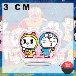 (mua 1 tặng 1) (3cm) Mô hình Standee CHÚ MÈO MÁY ĐẾN TỪ TƯƠNG LAI ver ANH EM in hình anime chibi trang trí đáng yêu 7