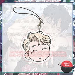 (mua 1 tặng 1) Dây treo điện thoại ROSES AND CHAMPAGNE ver BIỂU CẢM Hoa Hồng và Rượu Vang BL in hình anime mica 4