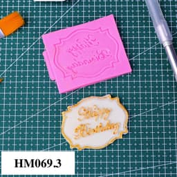 Khuôn silicon chúc mừng sinh nhật - khuôn silicon trang trí bánh kem hay trang trí nến thơm ý nghĩa - HM069 5