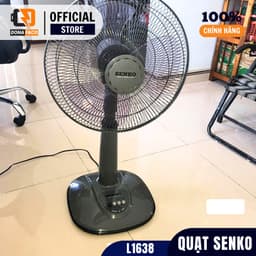 | Hỏa tốc | Quạt đứng Senko L1638 47W lồng 40cm 3 cấp gió điều chỉnh độ cao bảo hành 24 tháng 8