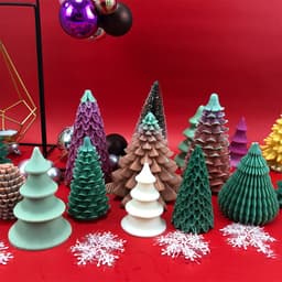Khuôn silicon tạo hình Ông già Noel và khuôn silicon tạo hình cây thông Noel - Sáng tạo không gian lễ hội Noel HM101 2