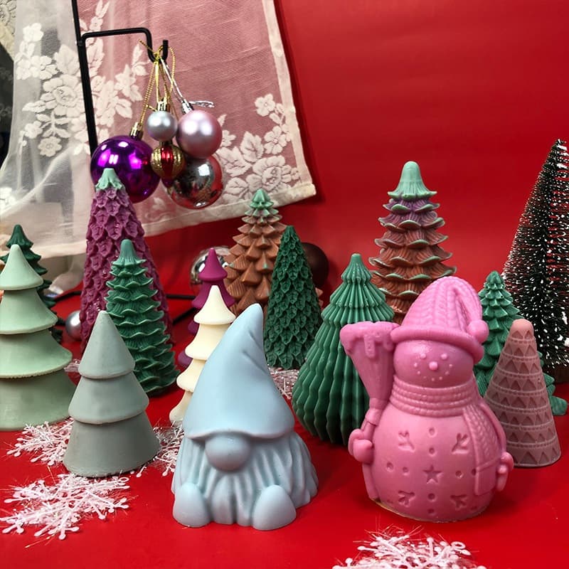 Khuôn silicon tạo hình Ông già Noel và khuôn silicon tạo hình cây thông Noel - Sáng tạo không gian lễ hội Noel HM101