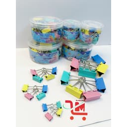 Lon 60 Cái Kẹp  Bướm Đủ Màu Size Nhỏ / GSTAR " 15MM ", Kẹp Tài Liệu, Giấy, Dùng Trong Văn Phòng, Chất Lượng Tốt 5