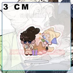 (mua 1 tặng 1) (3cm) Mô hình Standee in hình CODENAME ANASTASIA Mật Danh Anastasia BL manhwa chibi trang trí đáng yêu 2