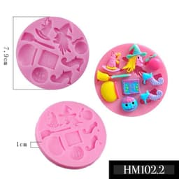 Khuôn silicon hình động vật chủ đề Halloween đủ loại - Khuôn dơi, bí ngô, ngôi sao, phù thuỷ chuẩn DIY - HM102 4