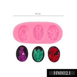 Khuôn silicon hình động vật chủ đề Halloween đủ loại - Khuôn dơi, bí ngô, ngôi sao, phù thuỷ chuẩn DIY - HM102 2