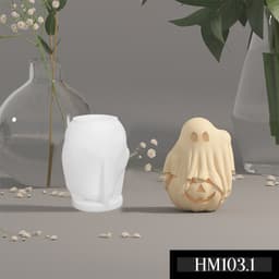Khuôn silicon chủ đề Halloween đủ loại - Khuôn tạo hình trang trí nến thơm hay bánh kẹo ngọt - HM103 3