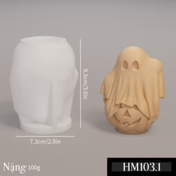 Khuôn silicon chủ đề Halloween đủ loại - Khuôn tạo hình trang trí nến thơm hay bánh kẹo ngọt - HM103 4
