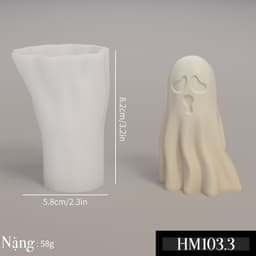 Khuôn silicon chủ đề Halloween đủ loại - Khuôn tạo hình trang trí nến thơm hay bánh kẹo ngọt - HM103 7