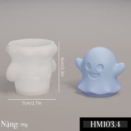 Khuôn silicon chủ đề Halloween đủ loại - Khuôn tạo hình trang trí nến thơm hay bánh kẹo ngọt - HM103 8