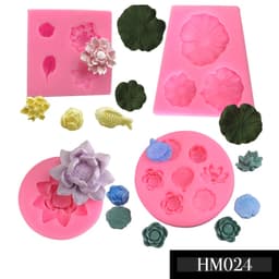 Khuôn silicon 3D cá chép hoa sen tạo hình trang trí độc đáo chuẩn DIY - HM024 2