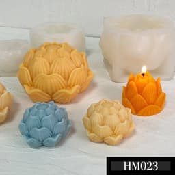 Khuôn Silicon Hình Hoa Sen - Sản phẩm Đa Năng cho Nến Thơm và Bánh - HM023 3