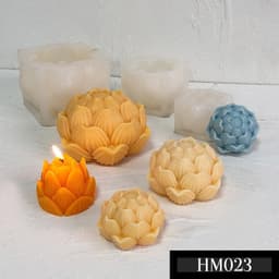Khuôn Silicon Hình Hoa Sen - Sản phẩm Đa Năng cho Nến Thơm và Bánh - HM023 4
