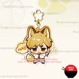 (mua 1 tặng 1) Mô hình 3cm x móc khóa MIYA HAIKYUU!! ver TWIN Vua bóng chuyền in hình anime chibi mica quà tặng xinh xắn 5