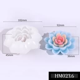 Khuôn Silicon Hình Hoa Sen - Sản phẩm Đa Năng cho Nến Thơm và Bánh - HM023 9