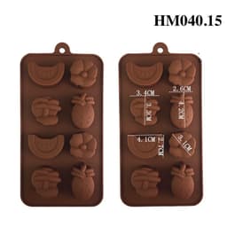 Khuôn silicone socola hình trái cây làm bánh, làm socola hay thạch rau câu - HM0040.15 3