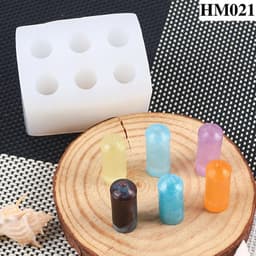 Khuôn silicon 6 ngọn nến lung linh dùng tạo hình độc đáo hay làm nến tiện lợi – HM021 2