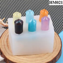Khuôn silicon 6 ngọn nến lung linh dùng tạo hình độc đáo hay làm nến tiện lợi – HM021 3